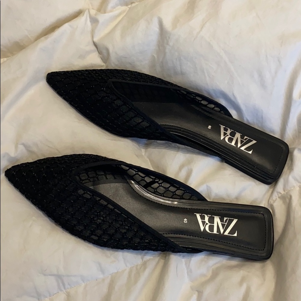 Zara slide on flats